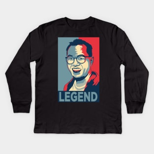 AKIRA TORIYAMA : LEGEND OBAMA STYLE Kids Long Sleeve T-Shirt